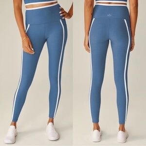 NWT Beyond Yoga Spacedye New Moves High Waisted Midi Leggings Light Blue Sz Sml